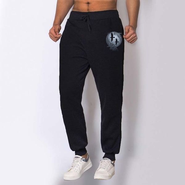 casual men pants gyms youth trousers drawstring elastic waist sweatpant vikings tv series odin's raven ragnar lodbrok sportswear, Black
casual men pants gyms youth trousers drawstring elastic waist sweatpant vikings tv series odin's raven ragnar lodbrok sportswear, Black