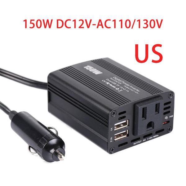 150w car power inverter dc 12v to ac110v converter usb charger adapter portable car power inverter charger converter adapter
150w car power inverter dc 12v to ac110v converter usb charger adapter portable car power inverter charger converter adapter
