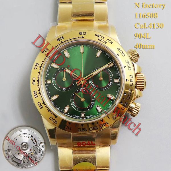 n factory designer watch 116508 cal.4130 automatic movement watch gold 904l 40mm luminous effect mens watches montre de luxe folding buckle, Slivery;brown
n factory designer watch 116508 cal.4130 automatic movement watch gold 904l 40mm luminous effect mens watches montre de luxe folding buckle, Slivery;brown