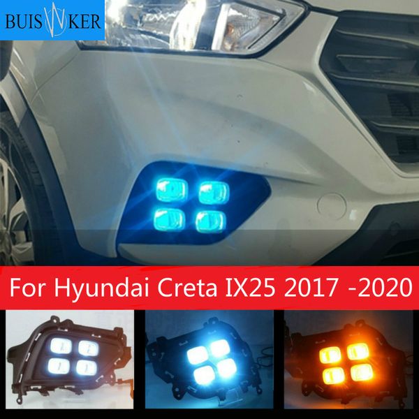 1 pair drl led daytime running light fog lamp drl with yellow turning signal lamp for creta ix25 2020 2020
1 pair drl led daytime running light fog lamp drl with yellow turning signal lamp for creta ix25 2020 2020