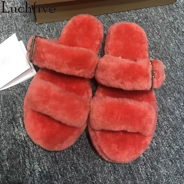 wool women slippers open toe flat shoes women runway slip on slides orange red zapatos de mujer, Black
wool women slippers open toe flat shoes women runway slip on slides orange red zapatos de mujer, Black
