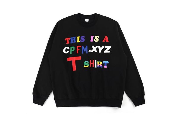 19ss this is a cpfm.xyz hoodie colorful letters hip hop streetwear cpfm sweatshirts men women west harajuku cpfm pulllover, Black
19ss this is a cpfm.xyz hoodie colorful letters hip hop streetwear cpfm sweatshirts men women west harajuku cpfm pulllover, Black