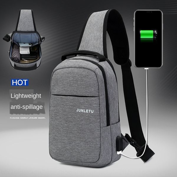 2019 casual shoulder messenger charging 2019 men's leisure sports chest bag sports men's usb chest bag, White
2019 casual shoulder messenger charging 2019 men's leisure sports chest bag sports men's usb chest bag, White
