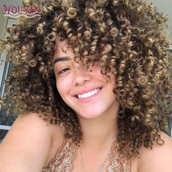 houyan 10 inch afro brown hair wig for women kinky curly fake wig hair accessories heat resistant fiber, Black
houyan 10 inch afro brown hair wig for women kinky curly fake wig hair accessories heat resistant fiber, Black
