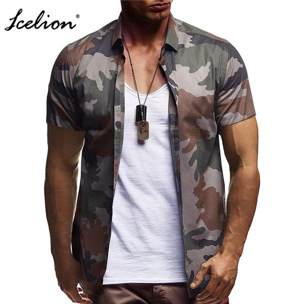 yoovos 2019 summer fashion shirts men short sleeve camouflage casual men's shirts turn-down collar single breasted man, White;black
yoovos 2019 summer fashion shirts men short sleeve camouflage casual men's shirts turn-down collar single breasted man, White;black