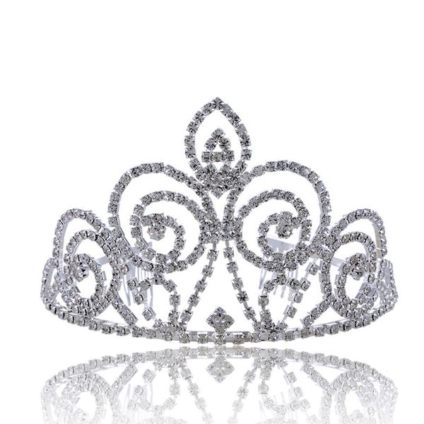 wedding party 14x8cm tiaras beaded flower leaf headwear of bride crown diamond headwear for bride acting initiation graduation rs-89, White;golden 
wedding party 14x8cm tiaras beaded flower leaf headwear of bride crown diamond headwear for bride acting initiation graduation rs-89, White;golden