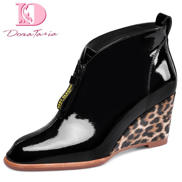 doratasia patent leather 2020 zip up ankle boots woman shoes wedge high heels black shoes women boots female
doratasia patent leather 2020 zip up ankle boots woman shoes wedge high heels black shoes women boots female