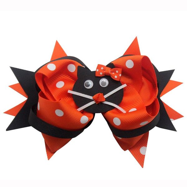 4 inch cartoon cat bows dot hair clips bands bowknot grosgrain ponytail hair bows for kids girls hair accessories christmas halloween gifts, Golden;silver
4 inch cartoon cat bows dot hair clips bands bowknot grosgrain ponytail hair bows for kids girls hair accessories christmas halloween gifts, Golden;silver