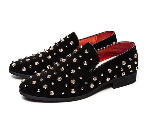 new design fashion cool men rivet rose casual shoes party street trend shoes man loafers dress, Black
new design fashion cool men rivet rose casual shoes party street trend shoes man loafers dress, Black