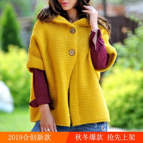 2019 свитер женский свободный вязание lian cap cardiganladies мода женское платье #5, Black;gray
2019 свитер женский свободный вязание lian cap cardiganladies мода женское платье #5, Black;gray
