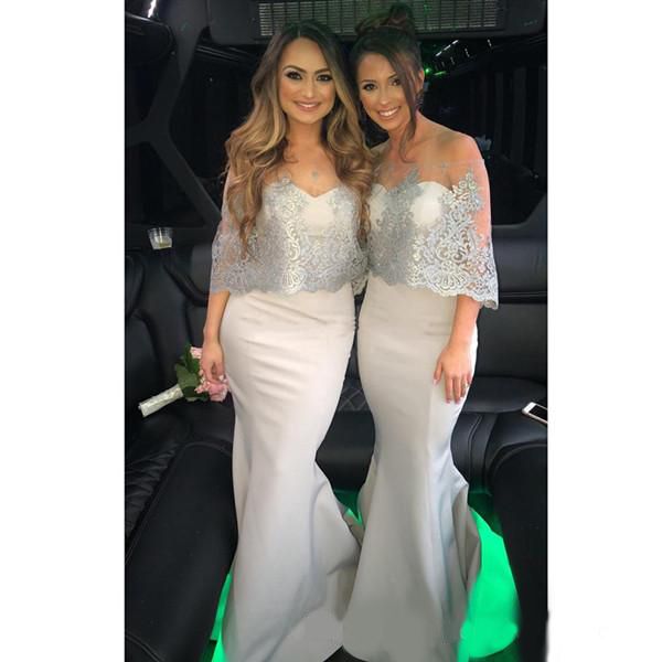 2020 country bridesmaid dresses mermaid sweetheart lace elastic satin wedding guest dresses with wrap sweep train maid of honor gowns, White;pink
2020 country bridesmaid dresses mermaid sweetheart lace elastic satin wedding guest dresses with wrap sweep train maid of honor gowns, White;pink