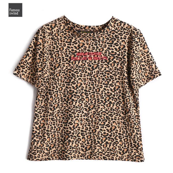 women leopard tees t shirt letter embroidery casual women printed women fashiob o neck t shirt short sleeve, White
women leopard tees t shirt letter embroidery casual women printed women fashiob o neck t shirt short sleeve, White