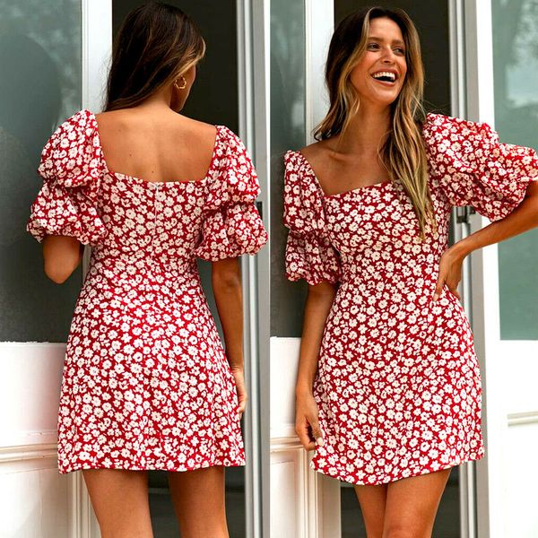 2020 summer women wrap boho print dress ladies holiday beach short sleeve square neck mini dress, Black;gray
2020 summer women wrap boho print dress ladies holiday beach short sleeve square neck mini dress, Black;gray