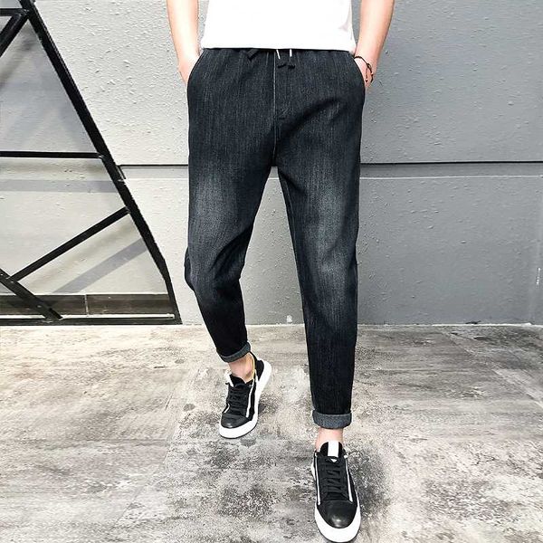 men's jeans summer new men's pants solid color trousers casual slim wild street clothing casual harem pants, Black
men's jeans summer new men's pants solid color trousers casual slim wild street clothing casual harem pants, Black