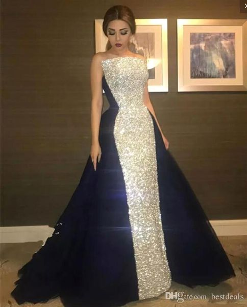 2019 sparkly sequins prom dresses navy long sweep train formal evening party wear gowns plus size pageant dresses bc1522, Black
2019 sparkly sequins prom dresses navy long sweep train formal evening party wear gowns plus size pageant dresses bc1522, Black