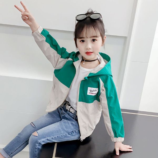 girls' autumn coats medium and large children's korean style children's jackets hooded zipper shirts andes girls jacket, Blue;gray
girls' autumn coats medium and large children's korean style children's jackets hooded zipper shirts andes girls jacket, Blue;gray