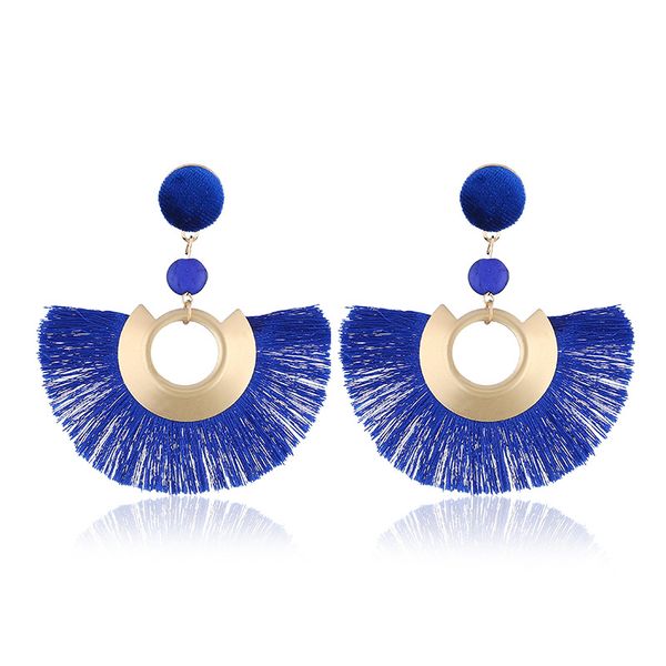 womens fashion bohemian earrings fan-shaped geometric tassels new exaggerated earrings alloy plating trend big brand earrings c0183, Silver
womens fashion bohemian earrings fan-shaped geometric tassels new exaggerated earrings alloy plating trend big brand earrings c0183, Silver