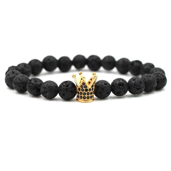 8mm zircon crown lava rock bracelets black beads natural stone yoga women bracelets mens bracelets for gift
8mm zircon crown lava rock bracelets black beads natural stone yoga women bracelets mens bracelets for gift