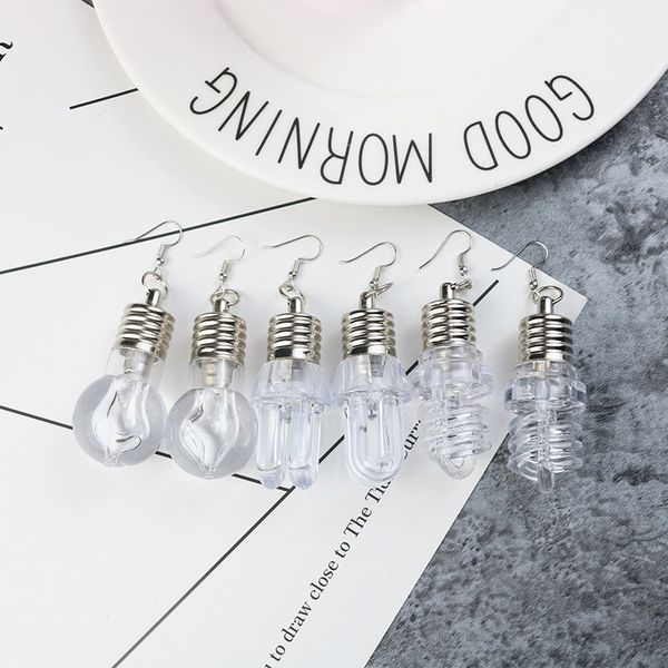 online celebrity style colorful shining bulb earrings women's cool funny disco dancing earrings jewelry, Silver
online celebrity style colorful shining bulb earrings women's cool funny disco dancing earrings jewelry, Silver