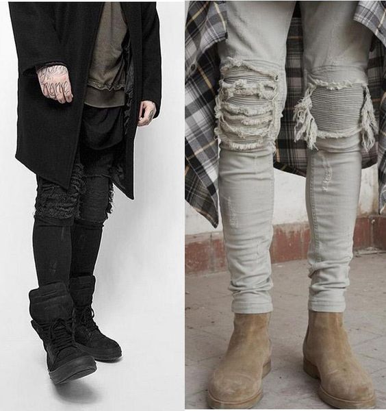 mens designer jeans new distressed ripped wshaed skinny slim straight elastic fashion motorcycle moto high street biker vintage denim pants, Blue
mens designer jeans new distressed ripped wshaed skinny slim straight elastic fashion motorcycle moto high street biker vintage denim pants, Blue