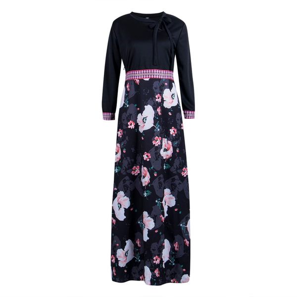 women ladies floral chiffon long sleeve spring party vintageboho maxi dress hot, Black
women ladies floral chiffon long sleeve spring party vintageboho maxi dress hot, Black