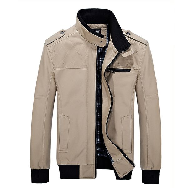 spring autumn jacket coat mandarin collar zipper mens bomber jackets standard slim regular pockets zipper jackets for male, Black;brown
spring autumn jacket coat mandarin collar zipper mens bomber jackets standard slim regular pockets zipper jackets for male, Black;brown