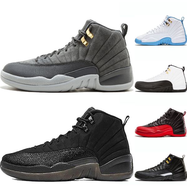o-black 12s men basketball shoes classic sneakers unc bulls gym red deep royal blue gamma blue fashion sports sneakers size 40-47
o-black 12s men basketball shoes classic sneakers unc bulls gym red deep royal blue gamma blue fashion sports sneakers size 40-47