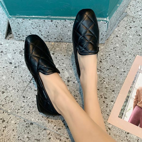 british style small leather shoes women 2020 spring and autumn new casual small fragrance wind rhombus lazy love shoes, Black
british style small leather shoes women 2020 spring and autumn new casual small fragrance wind rhombus lazy love shoes, Black