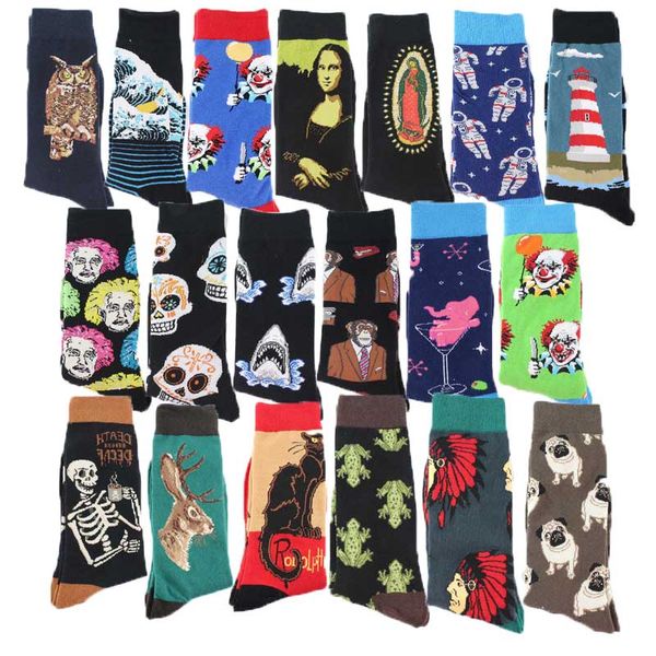 весна новый прибыл happy socks мужчины смешной art britishstyle streetwear hip hop животные персонажи дизайнер crew sock подарок для мужчин, Black
весна новый прибыл happy socks мужчины смешной art britishstyle streetwear hip hop животные персонажи дизайнер crew sock подарок для мужчин, Black