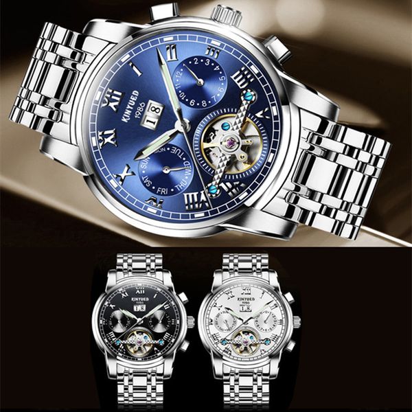 steel automatic men wristwatch watches kinyued stainless band mechanical sapphire calendar waterproof brand relogio eqwok, Slivery;brown
steel automatic men wristwatch watches kinyued stainless band mechanical sapphire calendar waterproof brand relogio eqwok, Slivery;brown
