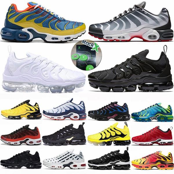 2020 tn plus chaussures running shoes big size for mens women colorways triple white black trainers sport outdoor sneakers 36-47
2020 tn plus chaussures running shoes big size for mens women colorways triple white black trainers sport outdoor sneakers 36-47