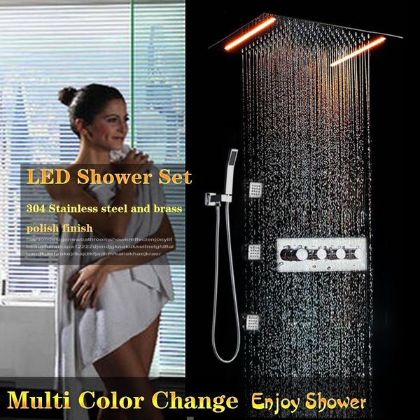 4 handle 3 functions high flow body jet shower embeded ceiling led rain shower head set 360x500 remote control led color change large shower
4 handle 3 functions high flow body jet shower embeded ceiling led rain shower head set 360x500 remote control led color change large shower