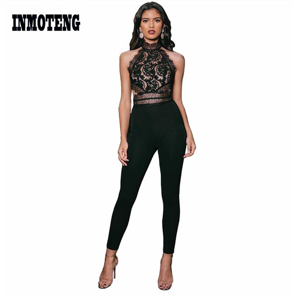 inmoteng lace patchwork backless jumpsuit women casual sleeveless o neck bodycon romper elegant night party skinny overalls, Black;white
inmoteng lace patchwork backless jumpsuit women casual sleeveless o neck bodycon romper elegant night party skinny overalls, Black;white