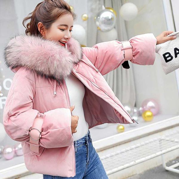 2020 новых женщин зимы хлопка ватник пальто теплый утолщенные short velvet parka женский капюшоном меховой воротник вскользь верхняя одежда, Black
2020 новых женщин зимы хлопка ватник пальто теплый утолщенные short velvet parka женский капюшоном меховой воротник вскользь верхняя одежда, Black