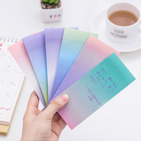 40 sheets kawaii creative color gradient design n-times sticker memo pad school office stationery papelaria accessories
40 sheets kawaii creative color gradient design n-times sticker memo pad school office stationery papelaria accessories