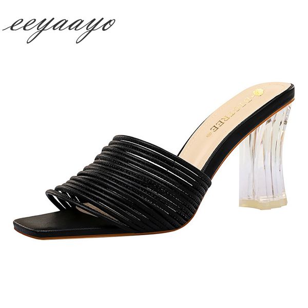 2020 new summer women mules slippers high square heels solid crystal ladies women shoes black outside slides
2020 new summer women mules slippers high square heels solid crystal ladies women shoes black outside slides