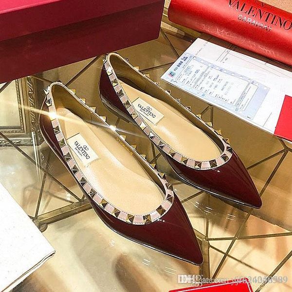 the new version of the 2019 spring high rivets paint leather ladies flat shoes / womens fashion casual shoes parties, weddings and office wj, Black
the new version of the 2019 spring high rivets paint leather ladies flat shoes / womens fashion casual shoes parties, weddings and office wj, Black