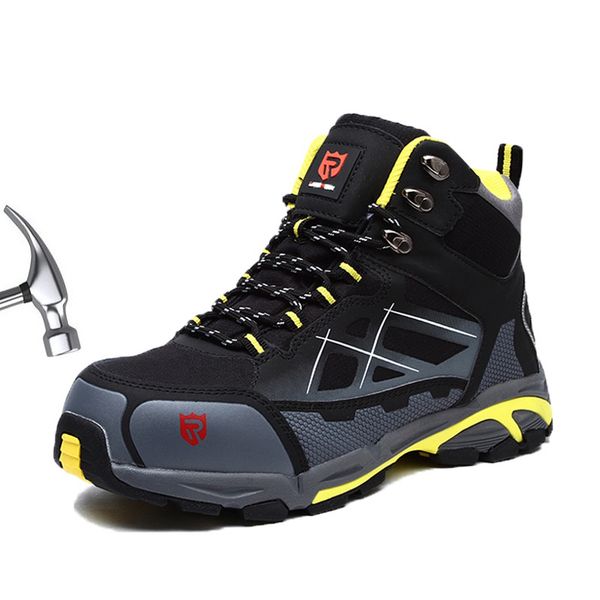 mens steel toe work safety shoes lightweight breathable anti-smashing anti-puncture anti-static protective boots, Black
mens steel toe work safety shoes lightweight breathable anti-smashing anti-puncture anti-static protective boots, Black
