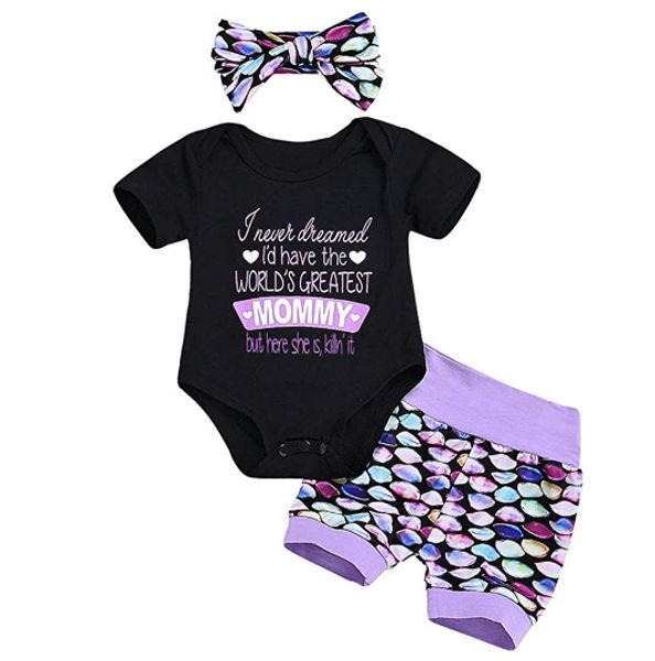 summer baby girls romper+ shorts set 3pcs outfit clothes, Blue
summer baby girls romper+ shorts set 3pcs outfit clothes, Blue