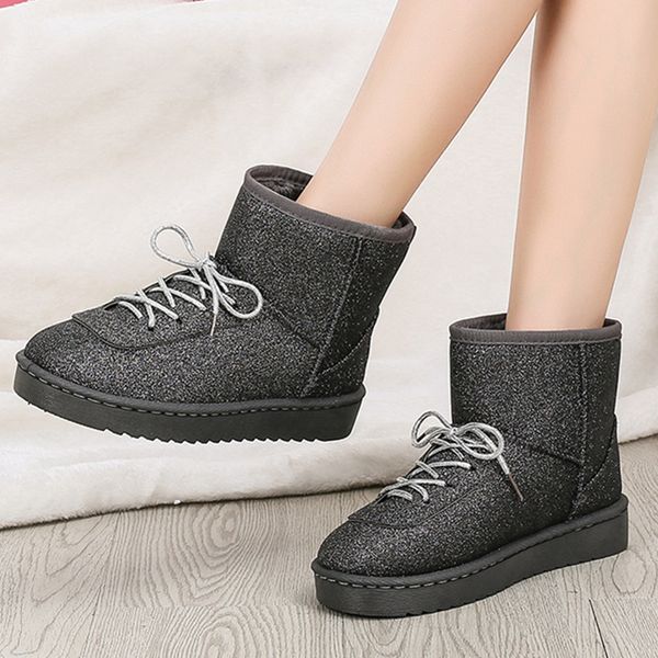 women snow boots black biker ankle boots lace-up short fur plush warm winter flock platform boots comfort shoes female
women snow boots black biker ankle boots lace-up short fur plush warm winter flock platform boots comfort shoes female