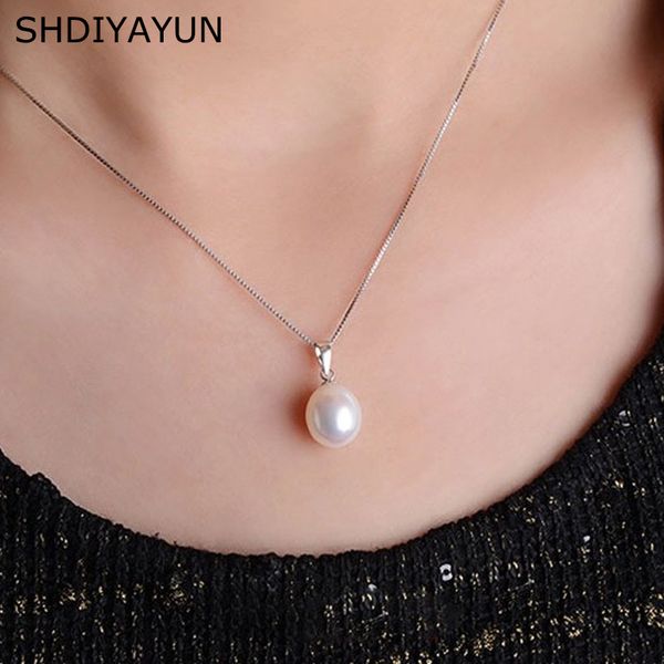 shdiyayun pearl necklace 9-10mm drop shape natural freshwater pearl pendant 925 sterling silver jewelry for women gift
shdiyayun pearl necklace 9-10mm drop shape natural freshwater pearl pendant 925 sterling silver jewelry for women gift