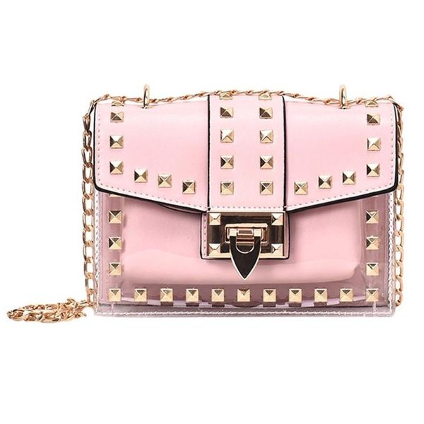 crossbody bags for women new fashion rivet transparent chain strap female shoulder bag casual ladies' messenger flap bags bolsa
crossbody bags for women new fashion rivet transparent chain strap female shoulder bag casual ladies' messenger flap bags bolsa