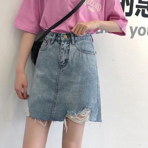 summer denim skirt women vintage high waist tutu jean skirt slim irregular elegant jeans mini skirts lj867, Black
summer denim skirt women vintage high waist tutu jean skirt slim irregular elegant jeans mini skirts lj867, Black
