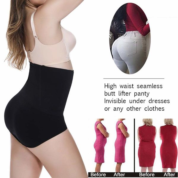 high waist shaping panties brief slim shapewear tummy control shapers waist trainer seamless girdle women underwear butt lifter, Black;white
high waist shaping panties brief slim shapewear tummy control shapers waist trainer seamless girdle women underwear butt lifter, Black;white