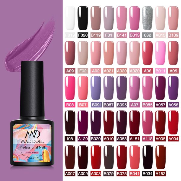 mad doll 8ml gel nail polish colorful series purple red pink soak off gel polish uv varnish long-lasting one-scolor
mad doll 8ml gel nail polish colorful series purple red pink soak off gel polish uv varnish long-lasting one-scolor