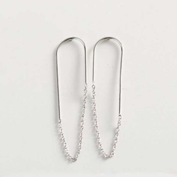 real 925 sterling silver stud earrings for women statement long chian hanging earring party gifts fashion jewelry, Golden;silver
real 925 sterling silver stud earrings for women statement long chian hanging earring party gifts fashion jewelry, Golden;silver