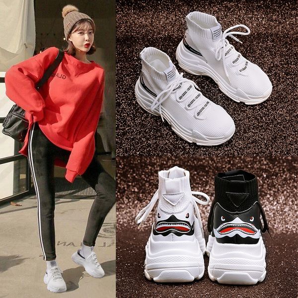 new fashion women casual shoes thick bottom height increasing 5 cm white flat platform socks chunky ladies shoes, Black;white
new fashion women casual shoes thick bottom height increasing 5 cm white flat platform socks chunky ladies shoes, Black;white