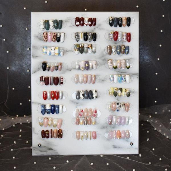 nail color card marble style magnet adsorption card display board detachable false nails for nail gel polish display book chart, Silver
nail color card marble style magnet adsorption card display board detachable false nails for nail gel polish display book chart, Silver