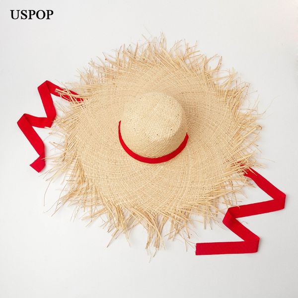 uspop 2019 summer sun hats for women raffia straw hat female fashion soft long ribbon wide brim beach hat, Blue;gray
uspop 2019 summer sun hats for women raffia straw hat female fashion soft long ribbon wide brim beach hat, Blue;gray