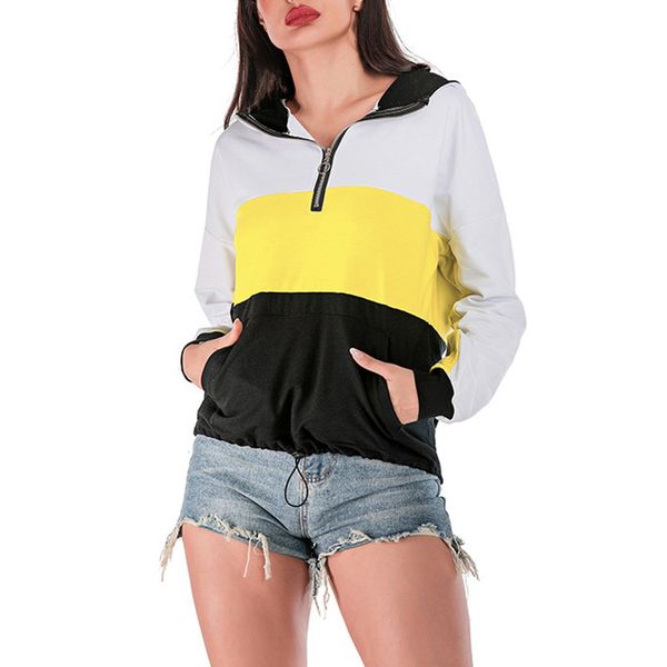 wholesale women hoodies autumn and winter fashion casual loose color stitching slim zipper hooded pullover sweatershirt hoody, Black
wholesale women hoodies autumn and winter fashion casual loose color stitching slim zipper hooded pullover sweatershirt hoody, Black